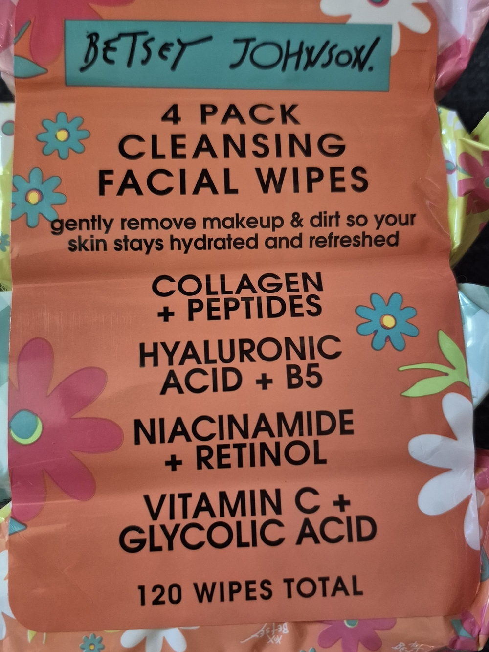 Betsey Johnson Pink Cleansing Facial Wipes - 8Pack (240 Wipes Total) - Picture 10 of 11